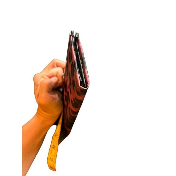 Vintage Pink & Black Leopard Print Clutch Wallet - Picture 9 of 9